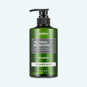 Kundal  Tea Tree & Macadamia Deep Cleansing Shampoo ( White Musk )  Дълбоко почистващ шампоан за коса  - 500 ml
