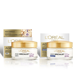 L’Oreal Age Specialist 55+ Възстановяващ дневен крем против бръчки 50 мл + нощен крем против бръчки 50 мл