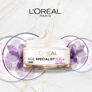 L’Oreal Age Specialist 55+ Възстановяващ дневен крем против бръчки 50 мл + нощен крем против бръчки 50 мл