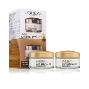 L’Oreal Age Specialist 65+  Подхранващ дневен и нощен крем против бръчки 65+,  2x50ml