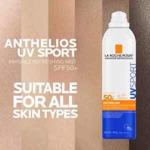 La Roche-Posay Anthelios UV Sport Invisible Refreshing Mist SPF50+ Слънцезащитен спрей-мист Спорт, 200ml