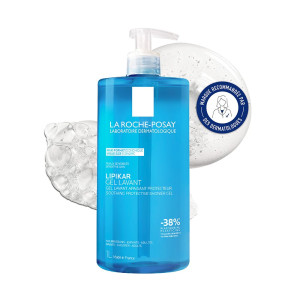 La Roche-Posay Lipikar Измиващ успокояващ душ-гел за бебета, деца и възрастни, 1000ml