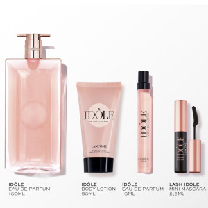 Lancôme Idôle Set ( 100 ml EDP + 10 ml EDP + 50 ml Body cream +  2,5 ml Mascara ) Дамски подаръчен комплект