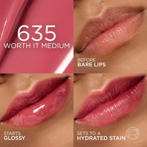 Loreal Paris Hyaluron Tint Lip Stain Serum № 635 ( Worth it medium )   Дълготраен хидратиращ гланц за устни - 5 ml