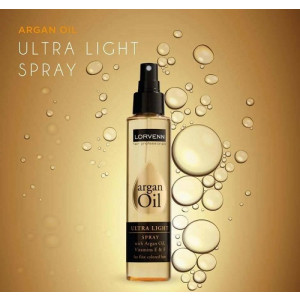 Lorvenn Argan Oil Ultra Light Подхранващо масло-спрей за тънка и третирана коса, 125ml