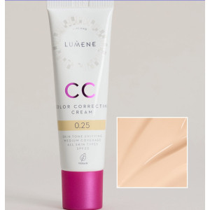 LUMENE   CC Color Correcting Cream SPF20    Флуиден  оцветен крем фон дьо тен