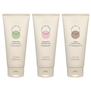 Missha Creamy Latte Green Tea Cleansing Foam  Почистваща пяна за лице със зелен чай, 172ml