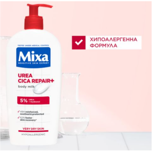 Mixa Urea Cica Repair Регенериращо мляко за тяло за много суха кожа , 400ml