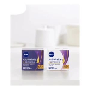 Nivea Anti-Wrinkle Plus Контуриращ нощен крем за лице против бръчки 65+ 50ml