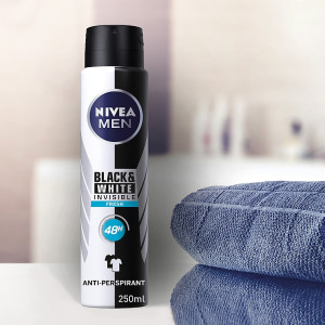 Nivea Men Deo Black & White Fresh  XXL Дезодорант против изпотяване за мъже, 250 ml