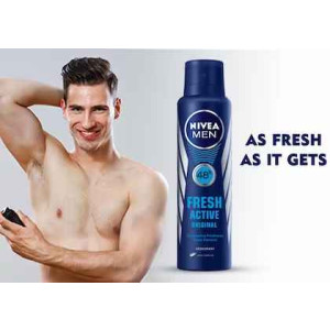 Nivea Men Deo Fresh Active XXL Дезодорант за мъже, 250 ml