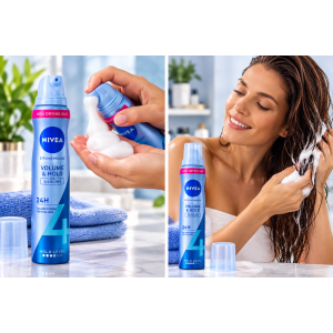 NIVEA Volume & Hold Styling Mousse  Пяна за коса за обем , степен 4 , 150ml