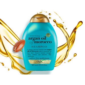 OGX Argan Oil of Morocco Shampoo  Шампоан за коса с арганово масло за блясък и еластичност, 385ml