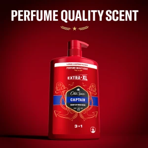 Old Spice Captain 3in1 Shower & Shampoo Gel Мъжки пенлив душ гел шампоан за тяло, коса и лице, 1000ml