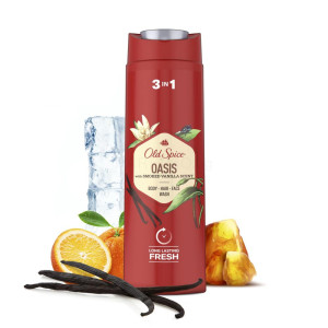 Old Spice Oasis Shower Gel Мъжки душ гел за тялото, лицето и косата , 400ml