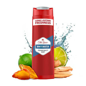 Old Spice Whitewater 3 In 1 Body-Hair-Face Wash Мъжки душ гел за тялото, лицето и косата , 400ml