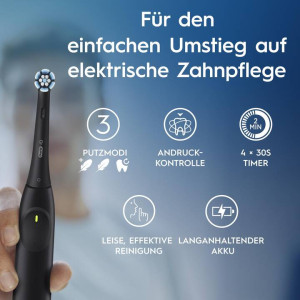 Oral-B iO2 electric toothbrush Black/Green Duo Електрическа четка за зъби - черно / т.зелено