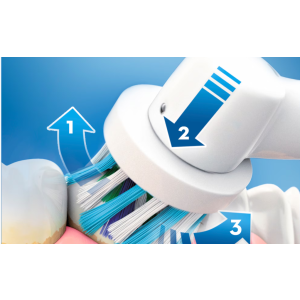 Oral-B Vitality 100 CrossAction Акумулаторна ел. четка за зъби с 2-минутен таймер - БЯЛА