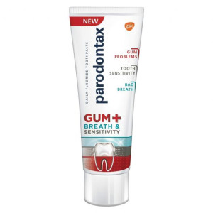 Parodontax Gum+ Breath and Sensitivity  Паста за кървящи венци и чувствителни зъби, 75ml