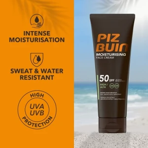 Piz Buin Moisturising Face Cream Слънцезащитен крем за лице SPF50, 50 ml