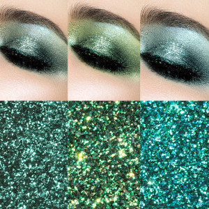 Profusion Cosmetics  Glitter Palette Emerald Gems  Брокатена палитра сенки за очи - 4,5 g