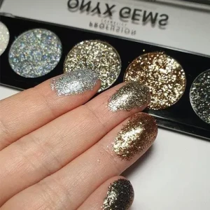 Profusion Cosmetics  Glitter Palette Onyx Gems Брокатена палитра сенки за очи - 4,5 g