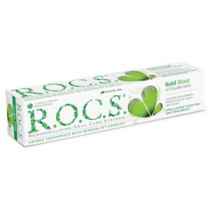 R.O.C.S.Double Mint Паста за зъби за редовна ежедневна употреба от възрастни и деца над 4+ , 60ml