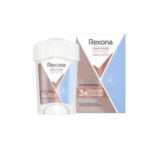 Rexona Creme Maximum Protection Clean Scent Крем-стик против изпотяване за дълготрайна свежест, 45ml