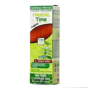 Rosa Impex  Herbal Time Coulouring Henna cream  Оцветяваща крем - къна за коса - 75 ml