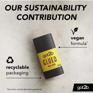 Schwarzkopf got2b Glued Wax Stick  Дълготраина  стик-вакса за коса прозрачна, немазна за укротяване на стърчащи коси,50g