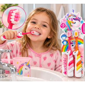 Setablu  🦄 Детски четки за зъби Setablu – Комплектът включва 2 четки за зъби