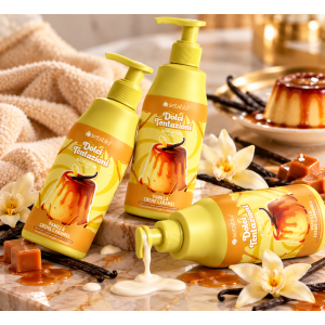 Setablu Dolci Tentazioni Vanilla Creme Caramel  Парфюмиран лосион за тяло с неустоим аромат на ванилия и карамел​​​​​​​ , 500ml