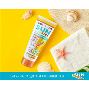 Sun Like Слънцезащитен лосион за тяло с пантенол SPF 20 , 200ml