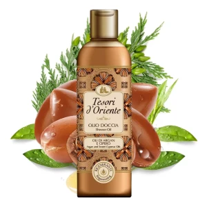 Tesori d' Oriente Shower Oil with Argan and Cyperus Oils Regenerating Възстановяващо душ олио за тяло с арган​​​​​​​ , 250ml