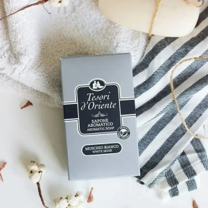 Tesori d' Oriente White Musk Aromatic Bar Soap    Ароматен сапун за тяло  Бял мускус -150 гр