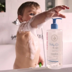 TopiCrem BABY Cleansing Gel Lavant Doux Бебешкият почистващ гел  за лице, коса и тяло, 500ml