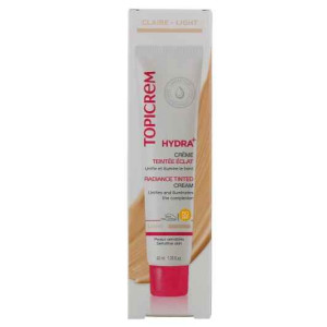 Topicrem Hydra+ Tinted Radiance Cream Light  SPF 50  Тониран слънцезащитен крем( светъл)- 40 ml
