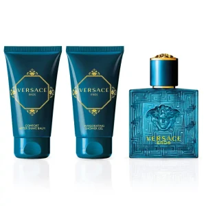 Versace Eros Set  ( EDT 50ml + 50ml Shower Gel + 50ml After Shave Balm) Мъжки подаръчен комплект