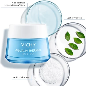 Vichy Aqualia Thermal Rich  Виши Богат хидратиращ дневен крем за суха кожа, 50ml