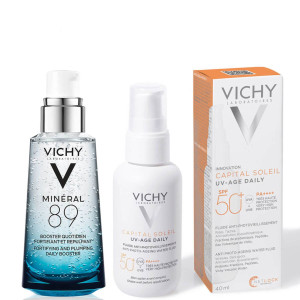 Vichy Capital Soleil Комплект флуид за лице против фотостареене, 40 мл + Mineral 89 Бустер за лице, 30 мл