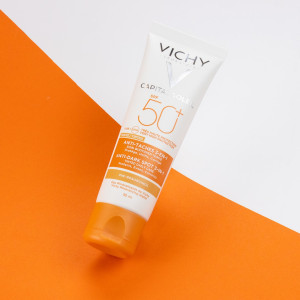 Vichy Capitall Soleil Cream 3en1 Виши Слънцезащитен крем с лек цвят п/в пигментация с SPF50, 50ml