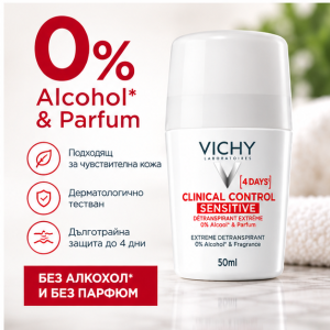 Vichy Clinical Control Extreme roll-on Sensitive Интензивен ролон за чувствителна кожа , 50ml