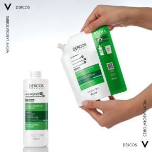 VICHY DERCOS ANTI-DANDRUFF Шампоан против пърхот за мазен скалп , 390ml