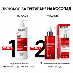 Vichy Dercos Energising Stimulating Shampoo  Деркос Енергизиращ шампоан против косопад 400 ml