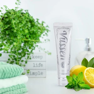 Vussen H  Brightening Избелваща паста за зъби с грижа за емайла с хидроксиапатит 5%, 120g