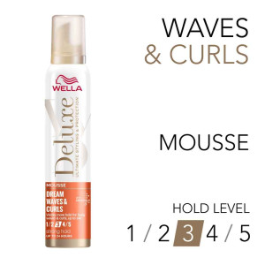 Wella Deluxe Dream Waves & Curls Mousse  Пяна за коса оформяща къдриците ниво 3, 200ml