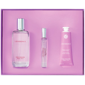 Yves Rocher  L'Evidence Set ( 50 ml EDP + 8 ml Mini  EDP + 30ml Hands Cream ) Дамски  подаръчен комплект