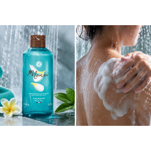 Yves Rocher Monoi de Tahiti Shampoo Douche Body Wash Шампоан & Душ гел 2В1 без сулфати , 400ml